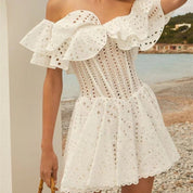 Sommerkleid mit Stickerei für Damen – Romantisch & Feminin