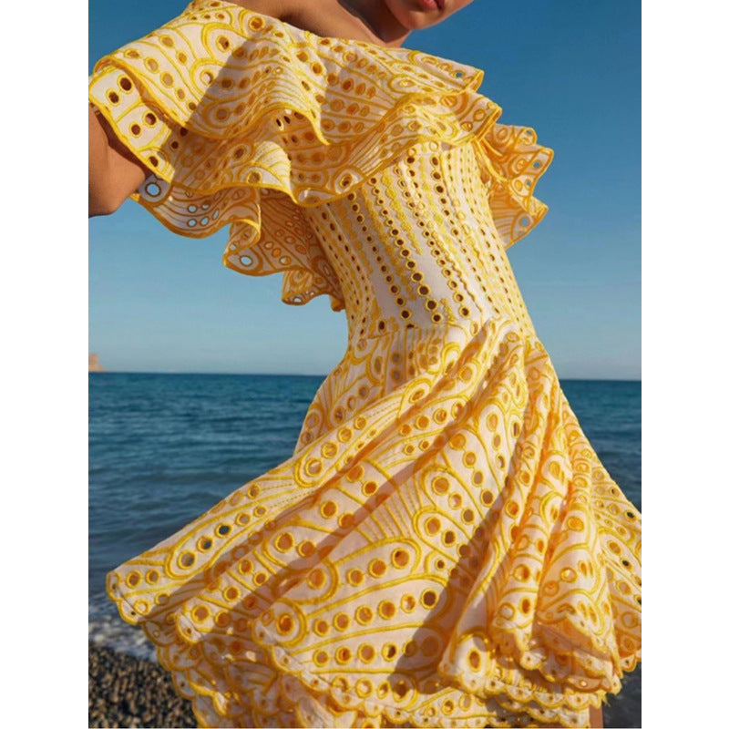 Sommerkleid mit Stickerei für Damen – Romantisch & Feminin