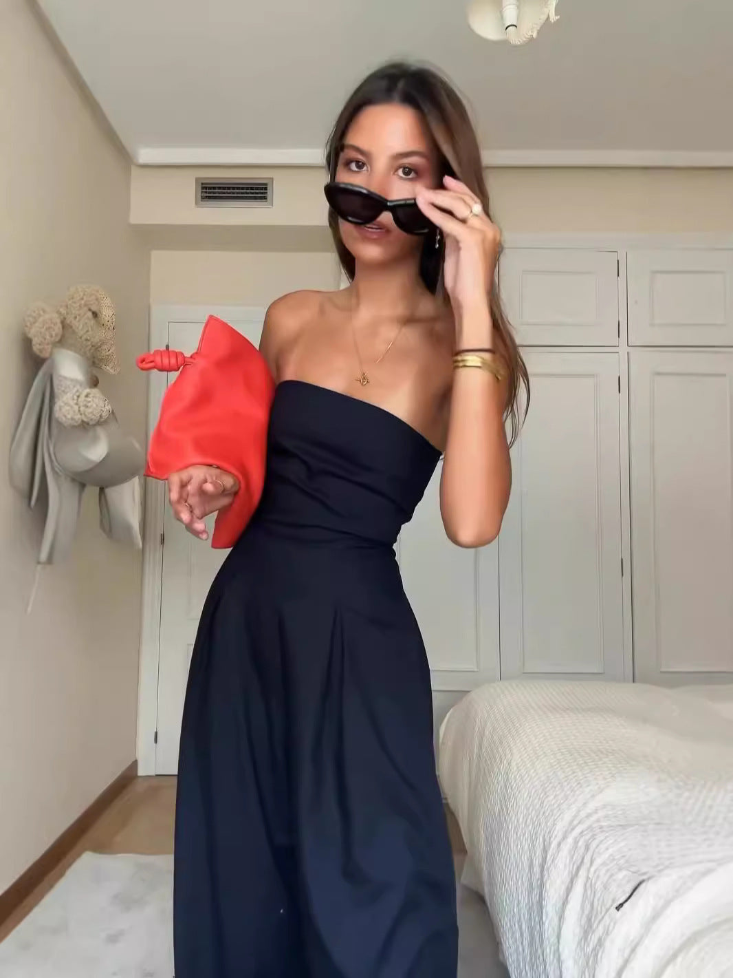 Eleganter Damen Overall in Schwarz – Zeitlos & Stilvoll
