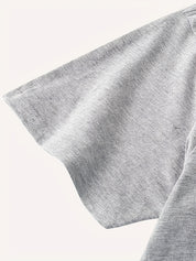 Damen Freizeit-T-Shirt mit Grafik Schwarze Katze, Rundhalsausschnitt, Kurzarm, Baumwollmischung