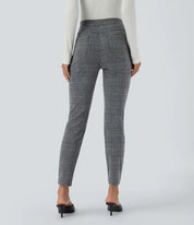 Damen Skinny-Hose mit hohem Bund – Elastisch, figurbetont, mit Taschen