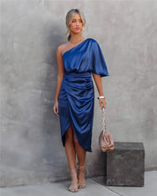 Damen Partykleid Asymmetrisch für Festliche Anlässe
