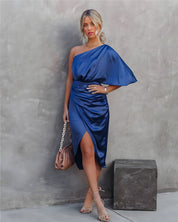 Damen Partykleid Asymmetrisch für Festliche Anlässe