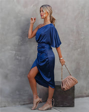 Damen Partykleid Asymmetrisch für Festliche Anlässe