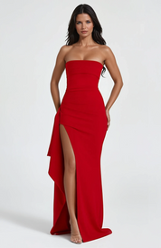 Variant image for Damen Maxi Kleid Schwarz Größe M Luxus Stretch Krepp-3
