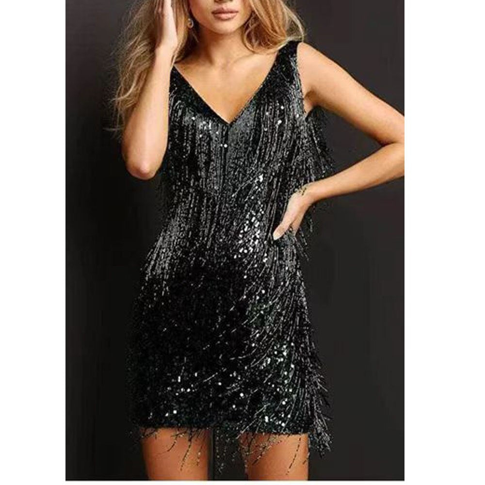 Variant image for Festliches Damenkleid Schwarz Größe M Polyester, Pinselkleid für Hochzeitsgäste-41