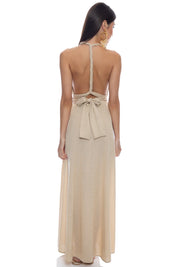 Goldenes Maxikleid mit Glitzer-Effekt – Glamour & Eleganz