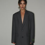 Schwarzer Damen Blazer – Oversized Schnitt, Stylischer Business-Look